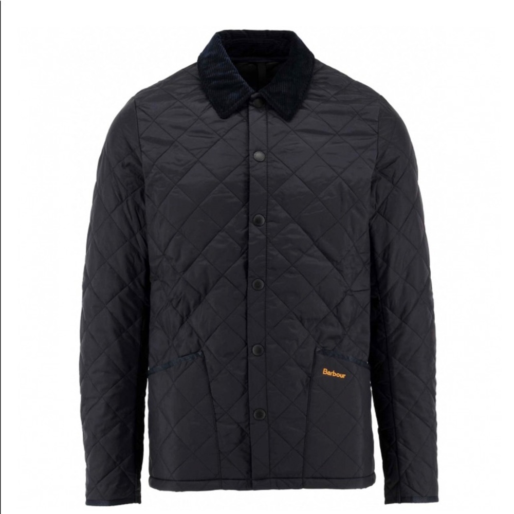 NWT Barbour mens medium Liddsdale Jacket navy blue.